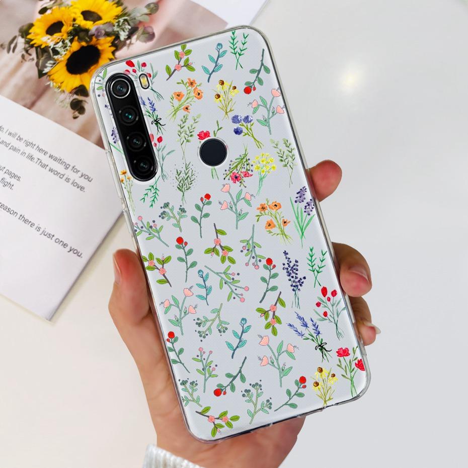 For Xiaomi Redmi Note 8 8T Phone Cases Fashion Painted Soft Silicone Back Cover For Redmi Note 8 Pro Funda Note8 T 8Pro Bumper