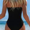 2026 Slanted Shoulder Single Shoulder Design Printed One-piece Swimsuit European and American Sexy One-piece Swimsuit
