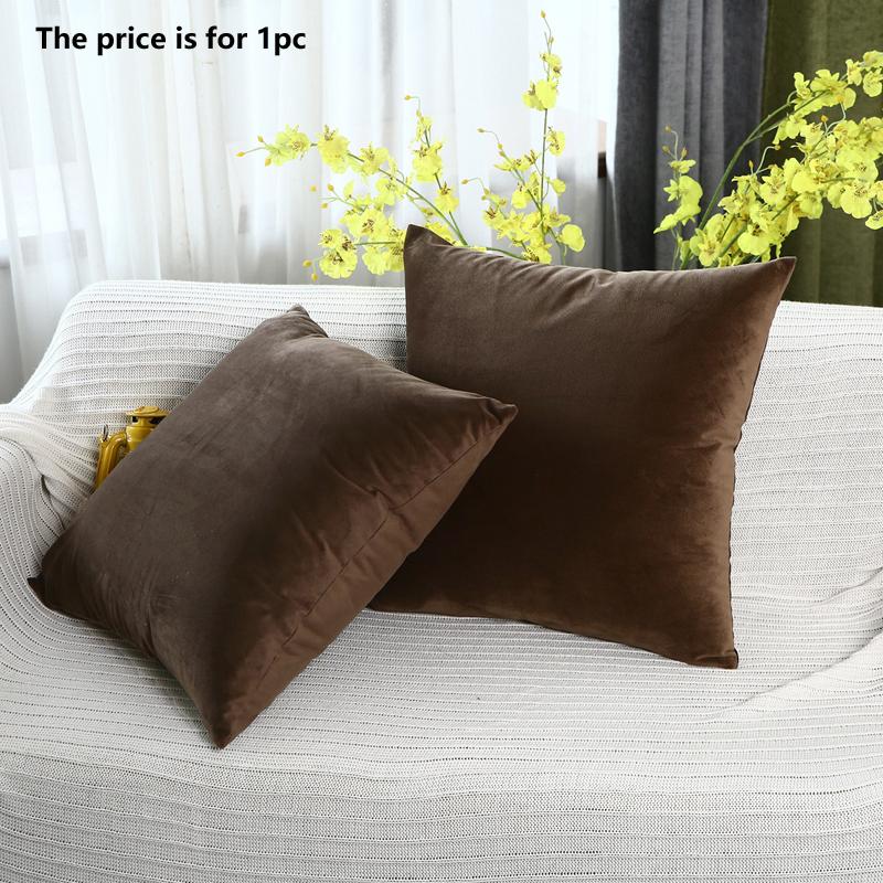 

Супер мягкий декоративный чехол для подушки 40x60/50x50/55x55/60x60 см, бархатный чехол для дивана, домашний отель, офис, декоративная подушка 50X50CM