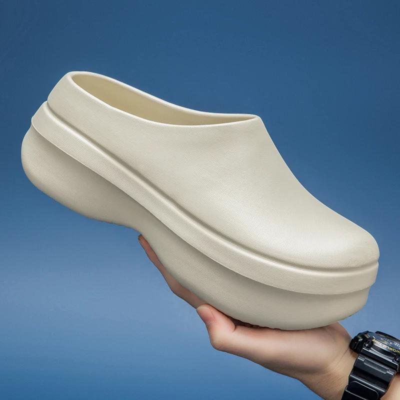 Fashion 2025 Men Women Chef Shoes Non-slip Waterproof Oil-proof Shoes Comfortable Workers Slippers Outdoor Fishing Shoes EVA