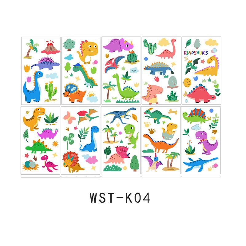 Trendy Unisex Sticker Toy Tattoo Sticker Little Fresh Arm Cute Watch 10Pcs set Waterproof Children's Set Face INS Cartoon
