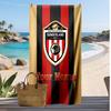 Sunderland FC Personalized Printed Beach Towel Soccer Logo Support Custom Name Text Absorbent Towel For Sport Travel Special Gift