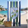 West Bromwich Albion FC Personalized Printed Beach Towel Soccer Logo Support Custom Name Text Absorbent Towel For Sport Travel Special Gift