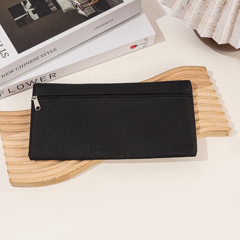 Polyester Pencil Case Zipper Design Pencilcase Large Capacity Storage Stationery Back-to-school Gift Pencil Case