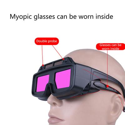 Automatisch abdunkelnde Schweißbrille Abdunkelnde Lötbrille Schweißwerkzeug Schutzschweißglas Flexible Anpassung