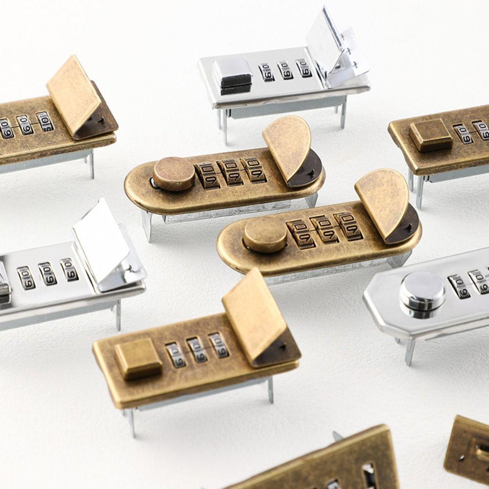 Waterproof Notepad Password Lock Durable Hardware Reusable Briefcase Lock Economic Alloy DIY Mechanism Mechanism Lock