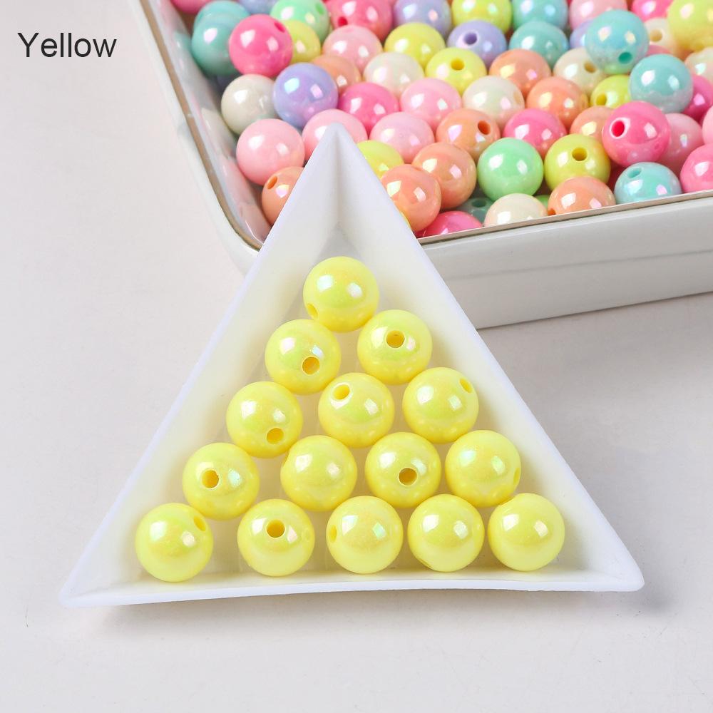 

Акриловые бусины с покрытием, круглые бусины со сквозным отверстием, рассыпные бусины, аксессуары для изготовления ювелирных изделий своими руками, бусины для ожерелий, материалы для цепочек для мобильных телефонов 10Mm 50 pcs