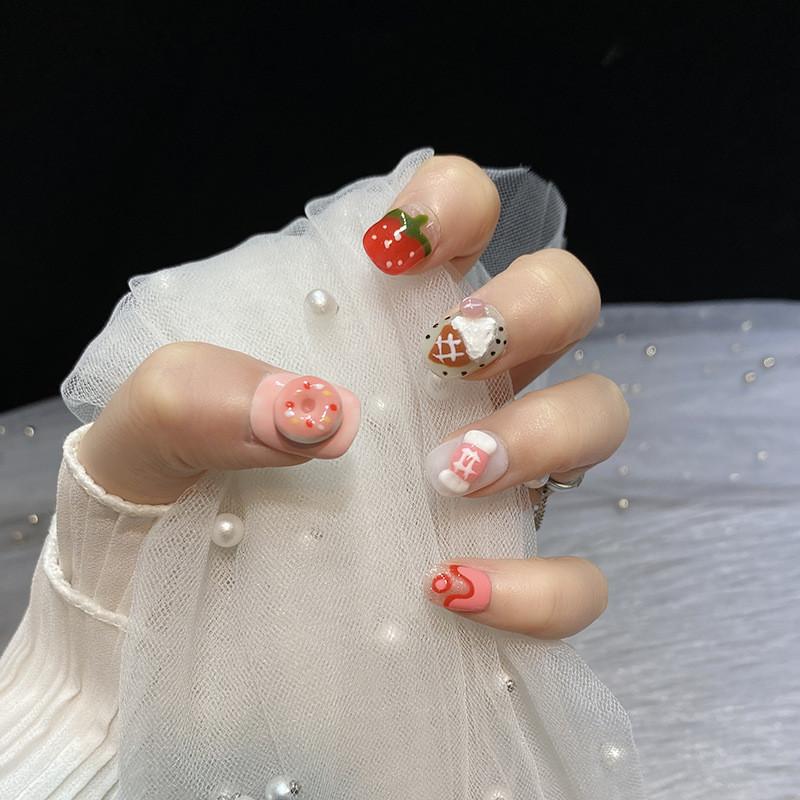 

Десерт Носящий Броню Дом Пончиковая Пудра Рисованное Граффити Круг Квадрат XS