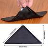 4/8pcs Triangular Carpet Anti Slip Stickers for Tile Floor Carpet Corner Pads Washable and Reusable Nano Anti Slip Fixed Pads