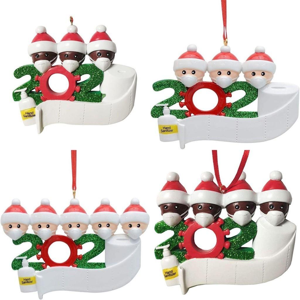 2020 Unvergessliche Weihnachtsbaum-Hängeornamente Weihnachtsmann-Anhänger Mit Maske