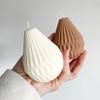 3D Scented Candle Lantern Shape Silicone Casting Mold Handmade Pear Shape Soap Wax Moulds Home Decoration