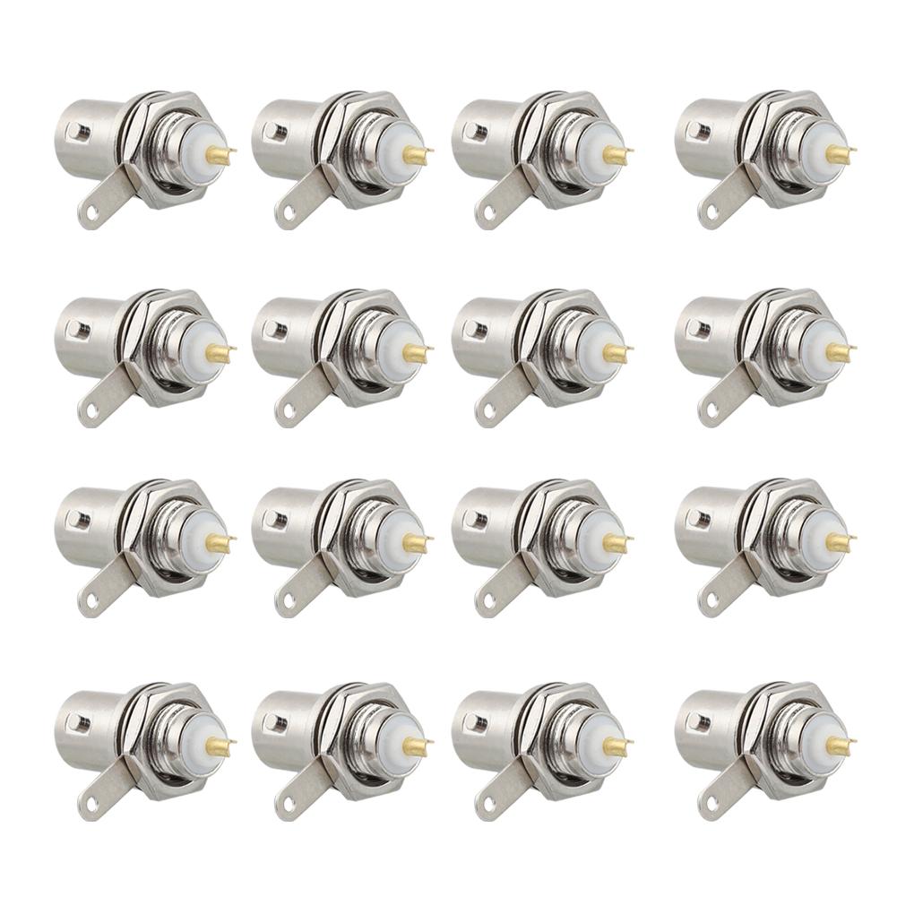 20 PCS BNC Female Connectors Chassis Panel Mount Monitor Accessories