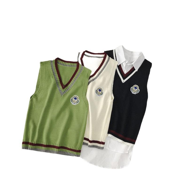 Women's Trendy Sleeveless Knit Vest - Autumn College Style
