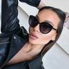 Women's Retro Cat Eye Fashion Glasses Stylish Black Fashion Glasses with Brown Tinted Lenses, Decorative & Functional Eyewear F