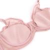 Women Ultra Thin Hollow Out Bra Sexy Lace Bow Bras Comfortable Breathable with Wire Brassiere 75C-100C-6012