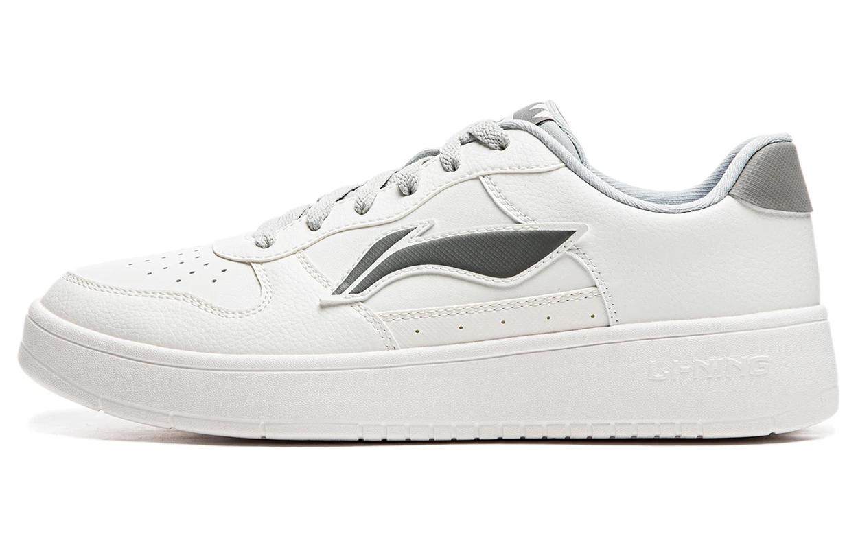 Li Ning Floating Boat Low top Skateboard Shoes Men s White Gray AGCS419-5 39