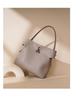 Bamboo Joint Design Large Capacity Handbag: Advanced Korean-Style Crossbody Bucket Bag 2025