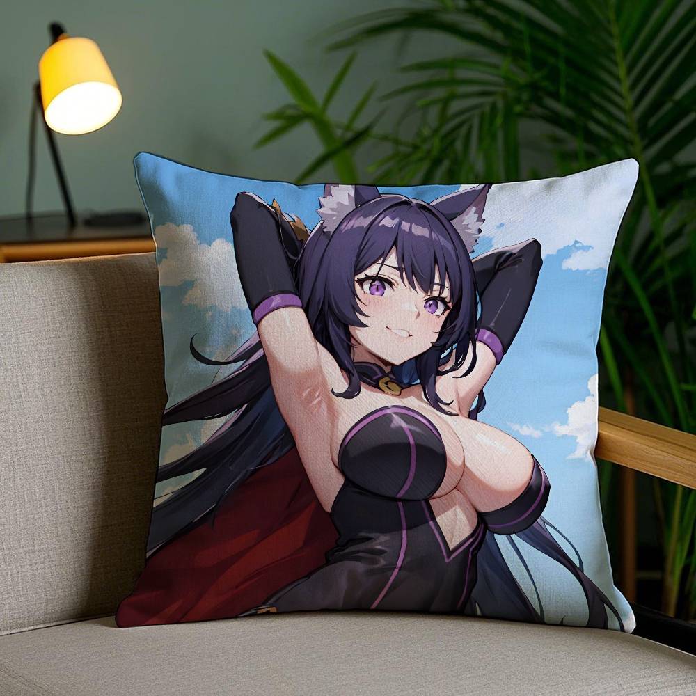 

Anime E Eminence In Shadow Delta Alpha Pillow Case Antidustmite Invisible Zipper Sofa Bed 30x30 cm