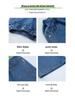 Girls' Summer Denim Mid-Length Fashionable Wide-Leg Shorts