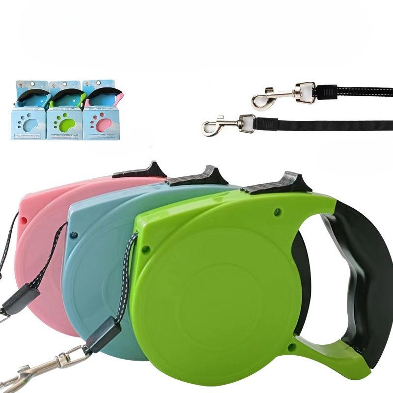 Pet Automatic Telescopic Leash, Dog Walking Leash, Multi-functional Automatic Leash, Flat Rope Leash