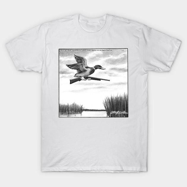 

Men Black Print T-shirt Duck Hunting No-Cut Transfer Paper Print Cotton Tshirt 4XL білий