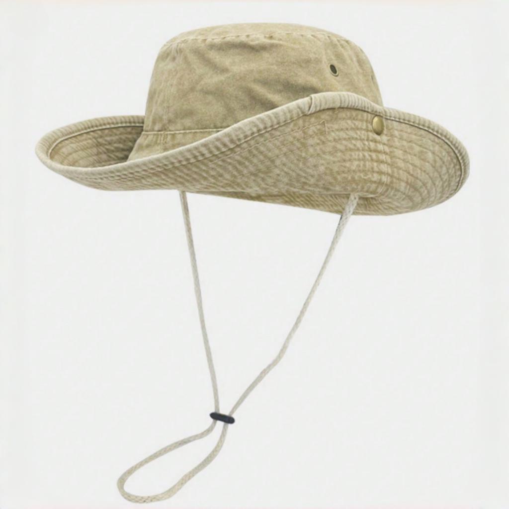 1PC Solid Color Wide-brimmed Fisherman Hat Casual Sports Sun Hat Adjustable Fisherman Hat Outdoor Sports Gift