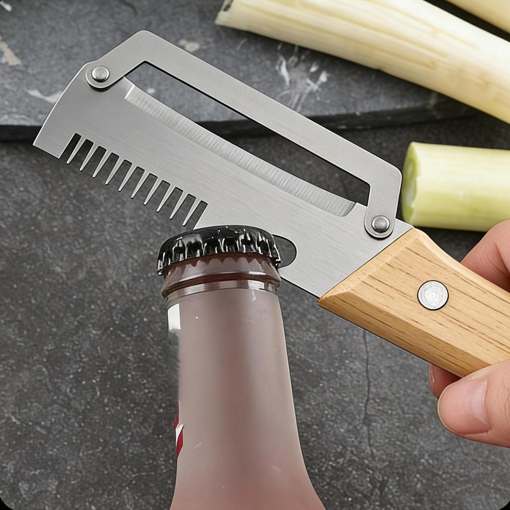 Peelers for Kitchen 2 Pieces Multi Functional Cutter Veggie Peeler with Bottle Opener for Salad Making Daily Cooking Meal