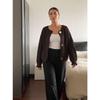 Women S Knitted Cardigan Round Neck Long Sleeve Button Front Lazy Style Sweater Coat