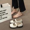Mary Jane shoes women's 2025 new spring and summer British style small leather shoes flat-soled niche French single shoes Doudou shoes