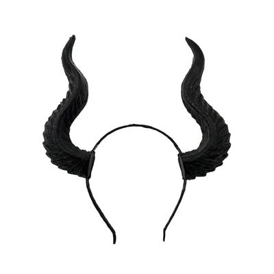 Dark Series Evil Horn Headbands for Halloween Reindeer Hairhoop Party Headpiece Stage Hairband  Headwear