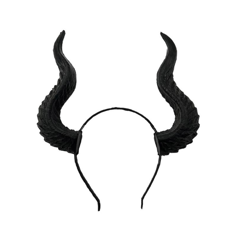 

Dark Series Evil Horn Headbands for Halloween Reindeer Hairhoop Party Headpiece Stage Hairband Headwear 1