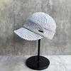 Internet Celebrity Literary Retro Striped Newsboy Hat Female Spring And Summer Breathable Thin Face Small Can Be Turned Along Duck Tongue Equestrian
