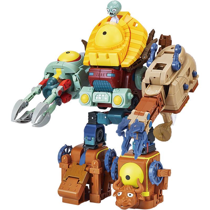 Xinlexin Alloy Plants Vs. Zombies Transforming Robot Assembly Toy Set