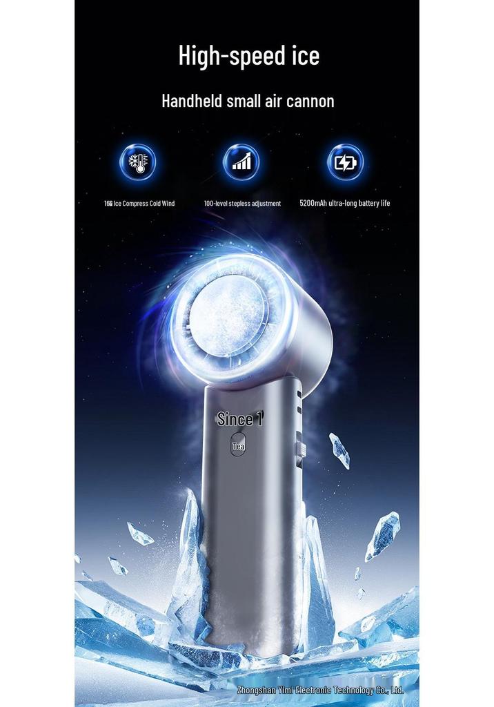 2025 Portable High-Speed USB Cooling Fan: Handheld, 100 Speeds, Ideal for Outdoor Use