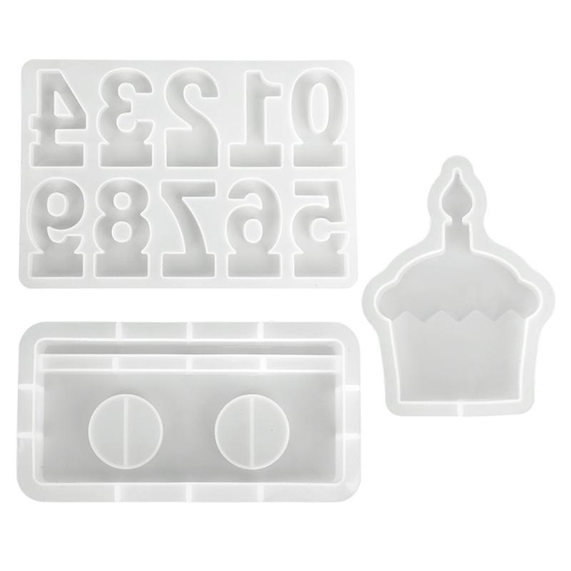 

Number Cake Silicone Molds for Epoxy Resin Candle Stand Tealight Holder Fondant Cake Molds for Candy Chocolate Baking 1