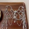Long Tassel Water Drop Crystal Women Head Chains Clear Bead Forehead Headbands Wedding Party Fairy Ornaments Hairband