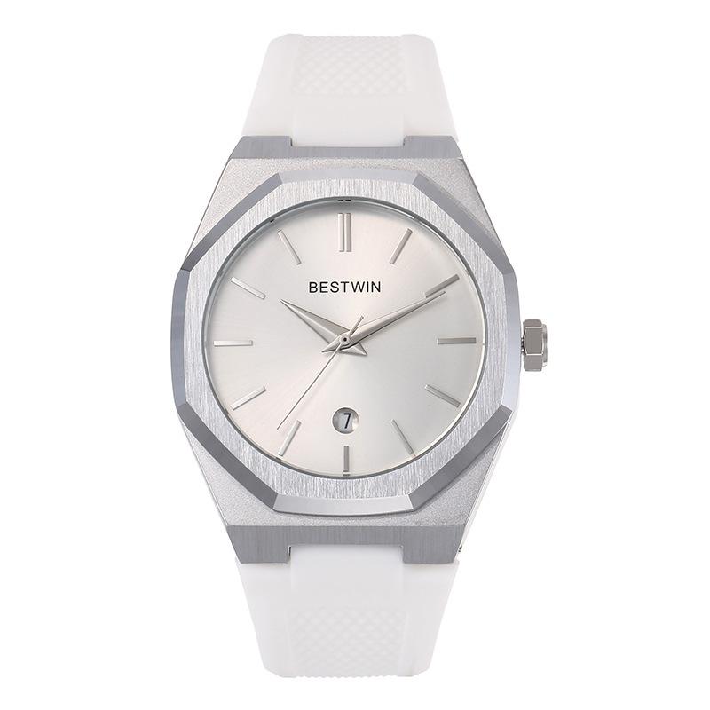 Silicone Tape Watch Men S Non-Mechanical Watch Men S Fashion Atmospheric Calendar Watch