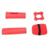Silicone Wireless Microphone Handle Sleeve Anti Fall Mic Protection Cover with Windscreen Anti Slip Ring for KTV Home