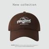 Grinding baseball cap men's simple hat women's season big head circumference showing face small wide brim cap