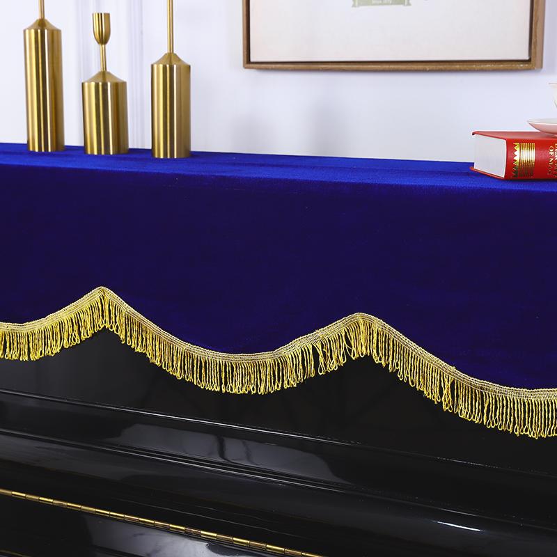 Husă pentru scaun de pian din catifea cu ciucuri Huse de protecție pentru jumătate de praf