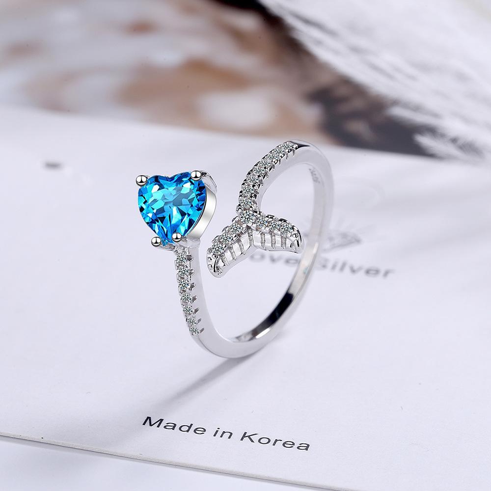 New  925 Sterling Silver Ring open Adjustable Fashion Exquisite Student Girlfriend Women Jewelry Accessories Wedding Party