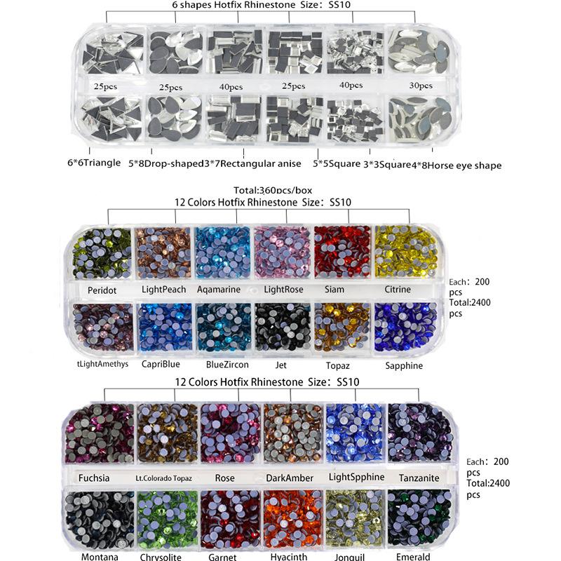 Weichen Hot Drill Set Point Drill Pen, Storage Bag Hot Melt Glue Hot Drill Tool Diy Clothing Accessories