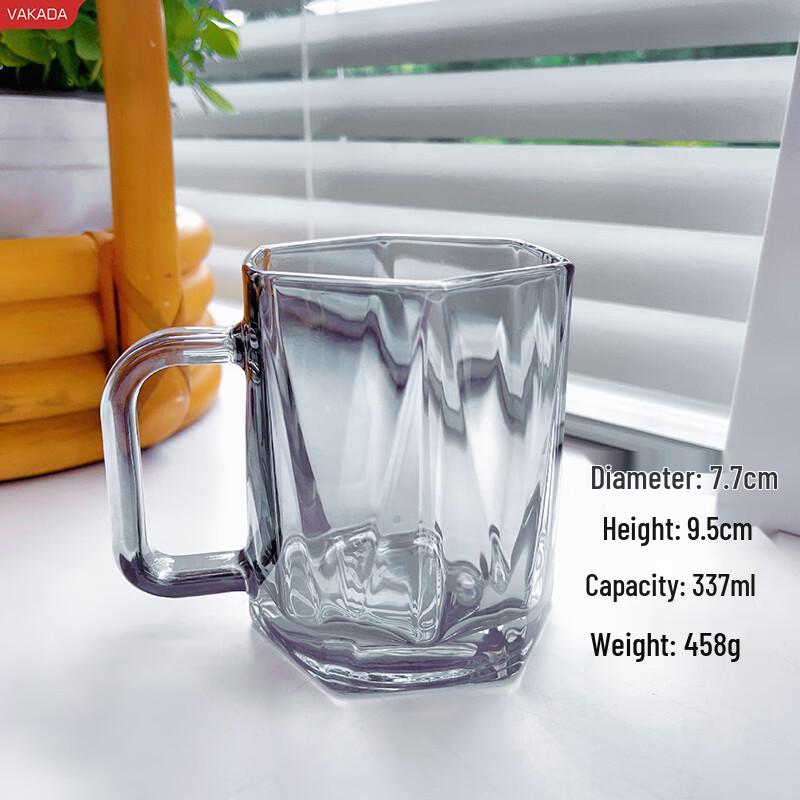 VAKADA Hexagonal Glass Mug
