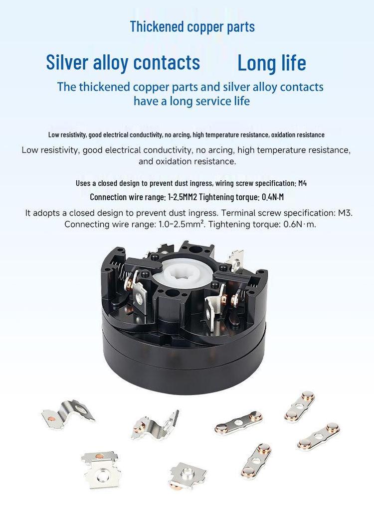 Zhuochao LW5D-16/D0414.2 Universal 3-Speed 2-Position Manual-Auto Changeover Switch