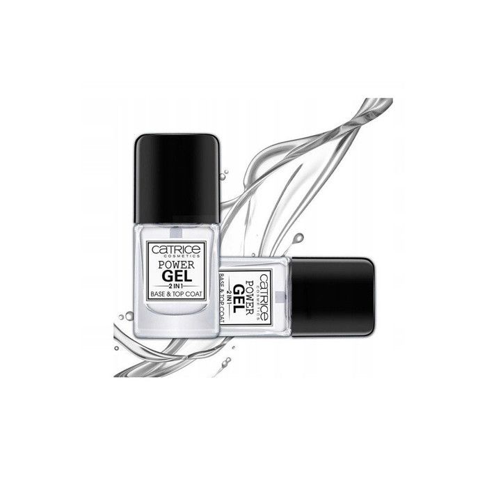 Base gel 2 en 1 - Catrice - Utilisée comme base et top coat - Finition gel brillante