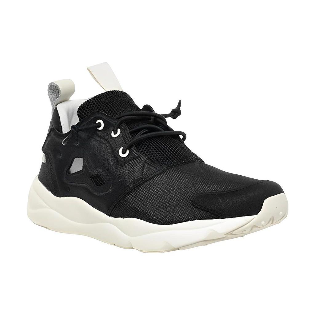 Reebok 95 Textile, Leather Sports Cushioning Abrasion Resistant Low top Casual Shoes Women's Black AR0597