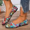 Women's Flat Shoes, Bohemian Style, Light and Comfortable, Suitable for Independence Day Wear