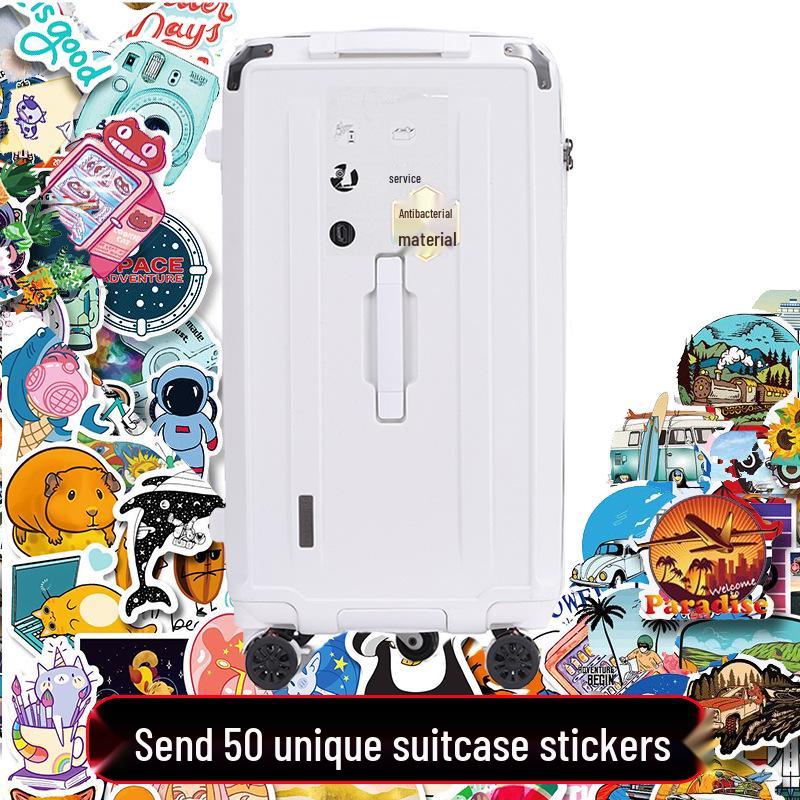 Large Capacity Five-Wheel Travel Suitcase with Brake and Combination Lock