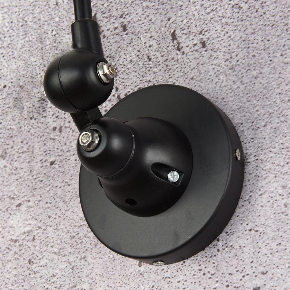 Klasik İskandinav loft endüstriyel tarzı ayarlanabilir Duvar Lambası Vintage aplik duvar ışıkları LED armatür