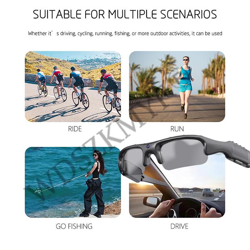 Camera Glasses Video Sunglasses WiFi 1080P FHD Video Recording Shooting Camera Glasses for Car Cycling Driving Hiking Fishing